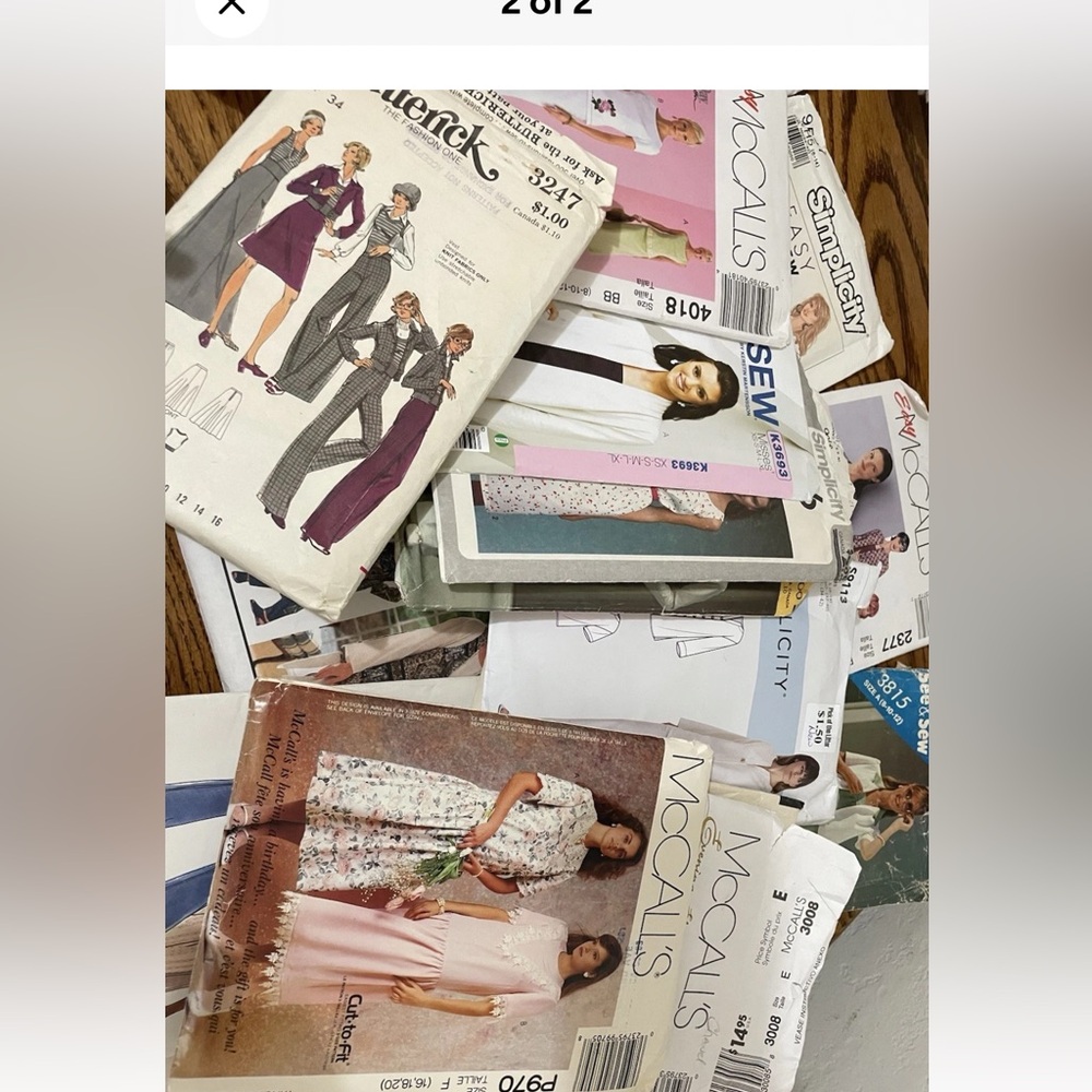 Vintage Sewing Pattern bundle total 20